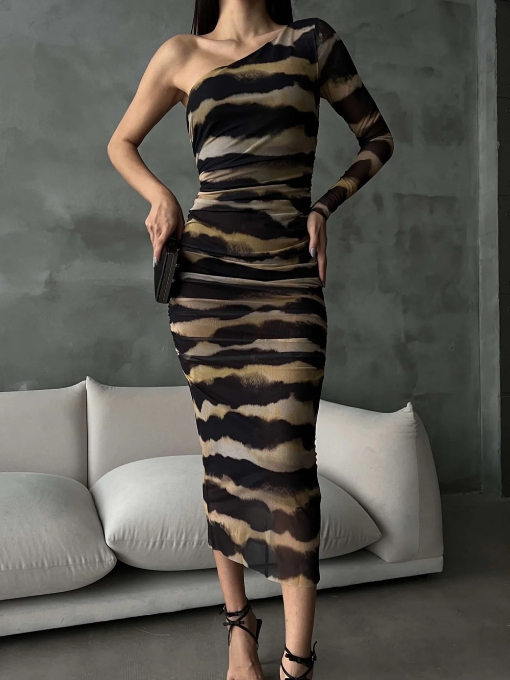 Zara Tie-Dye Print Tulle Dress size small